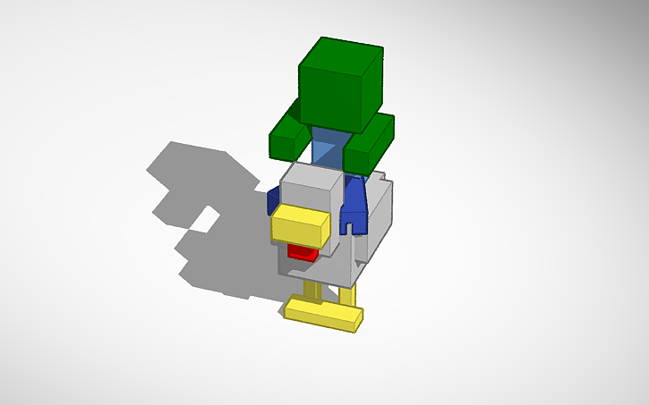 3D design Chicken Jockey - Tinkercad