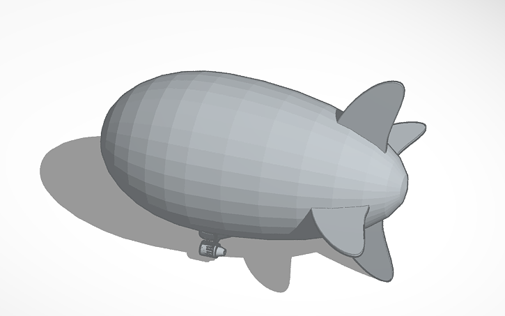 3D design blimp - Tinkercad
