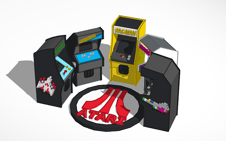 3D design Arcade Cabinets - Tinkercad