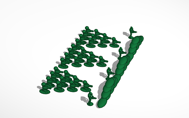 3D design TOY SOLDIER ARMY - Tinkercad
