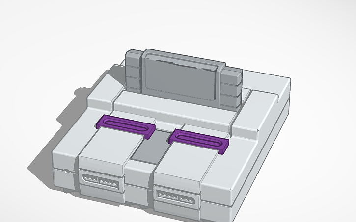 3D design SNES Sound Box - Tinkercad