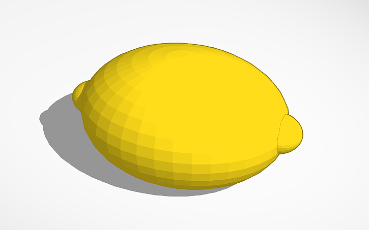 3D design Lemon - Tinkercad