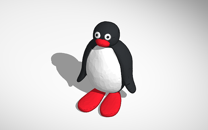 3D design Pingu (3D Model scan) - Tinkercad