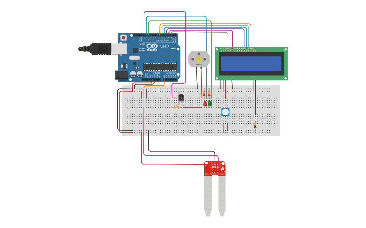 Circuit design humidity sensorr - Tinkercad