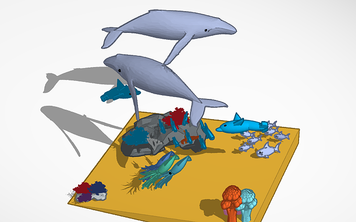 3D design Coral Reef - Tinkercad