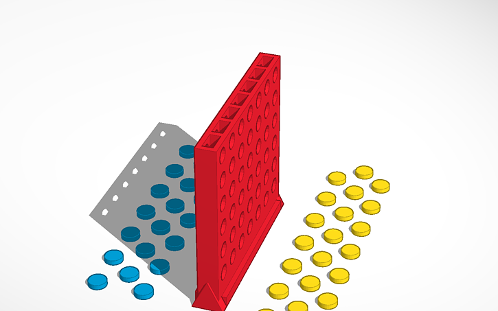3D design Connect 4 - Tinkercad