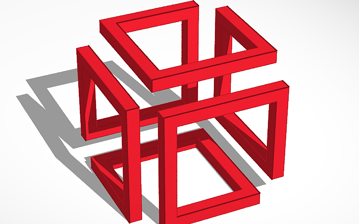 3D design Infinity Cube - Tinkercad