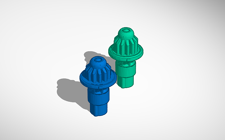 3D design Beyblade X- low Unity Bit and high Unity Bit - Tinkercad