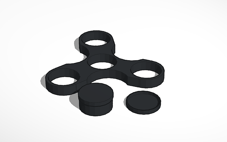 3D design working fidget spinner - Tinkercad