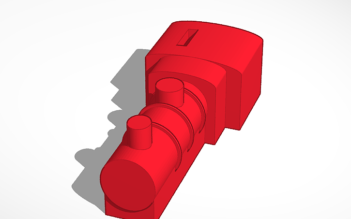 3D design The Tunnel Red Engine but as a TrackMaster Shell - Tinkercad