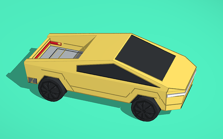 3D design tesla - Tinkercad