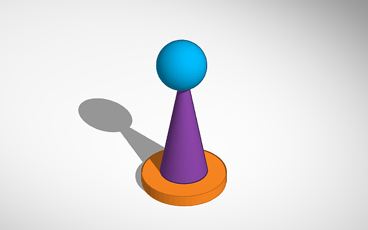 3D design Pionek - Tinkercad