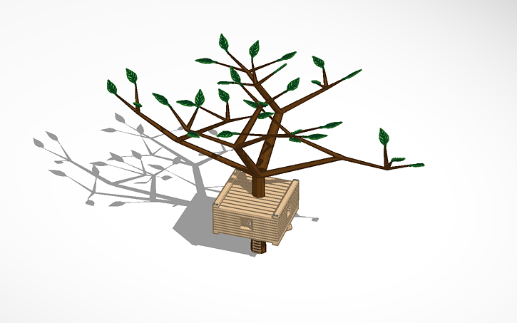 3D design Tree House #tree #house - Tinkercad