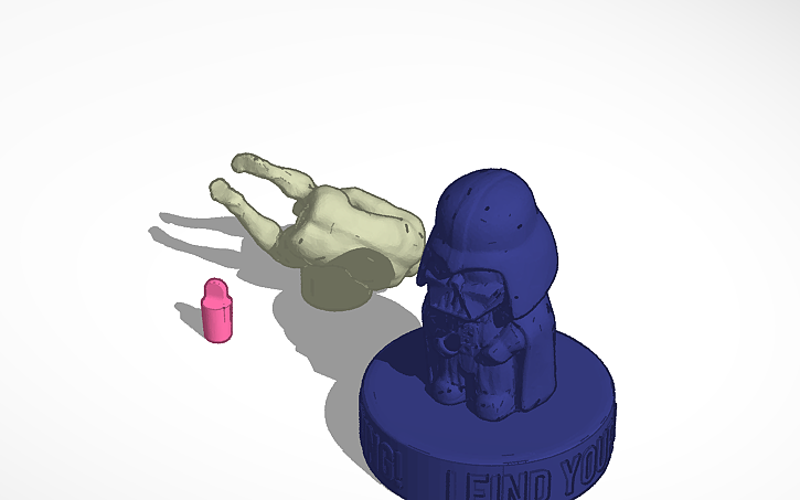 3D design Toothpaste Dark Vader - Tinkercad