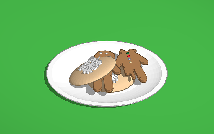 3D design Some cookies - Tinkercad