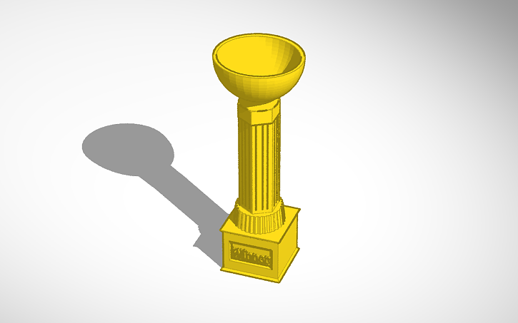 Openscad Trophy 3D design Trophy - Tinkercad