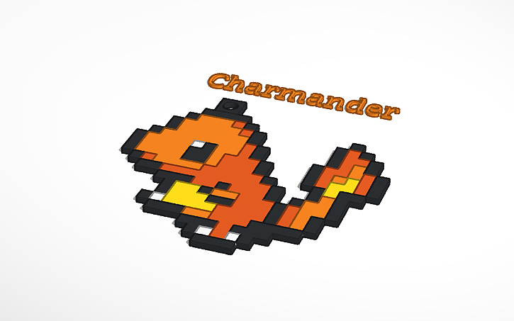 3D design charmander - Tinkercad