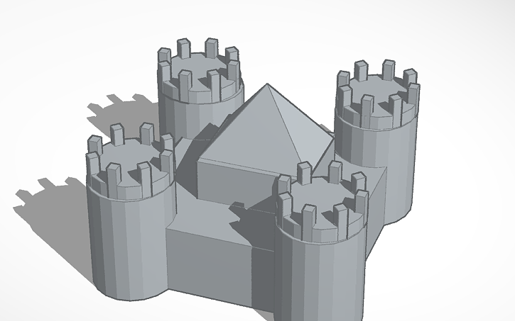 3D design Generic Castle - Tinkercad