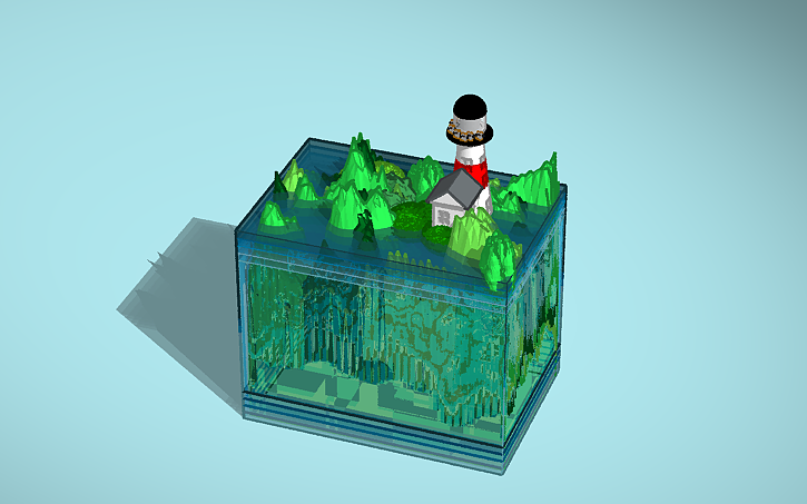 3D design SCRATCH_CAT lighthouse - Tinkercad