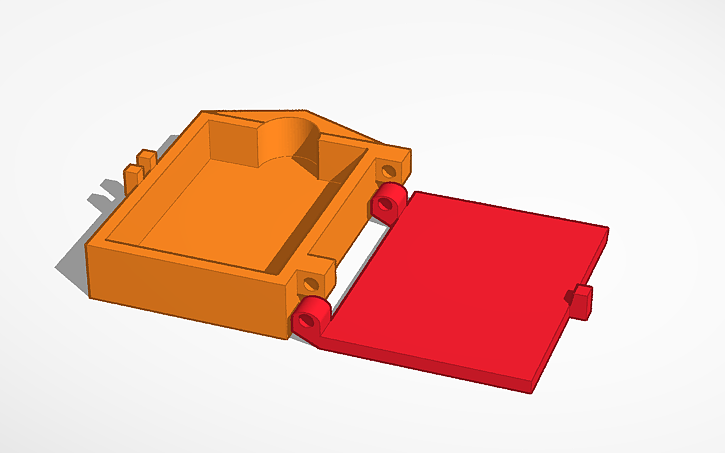 3D design playing card box - Tinkercad