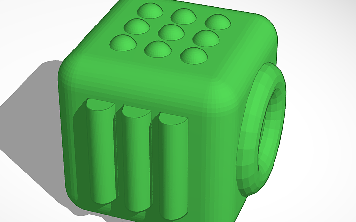 3D design Fidget Cube - Tinkercad