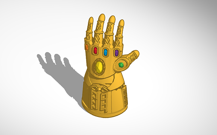 3D design Infinity Gauntlet - Tinkercad