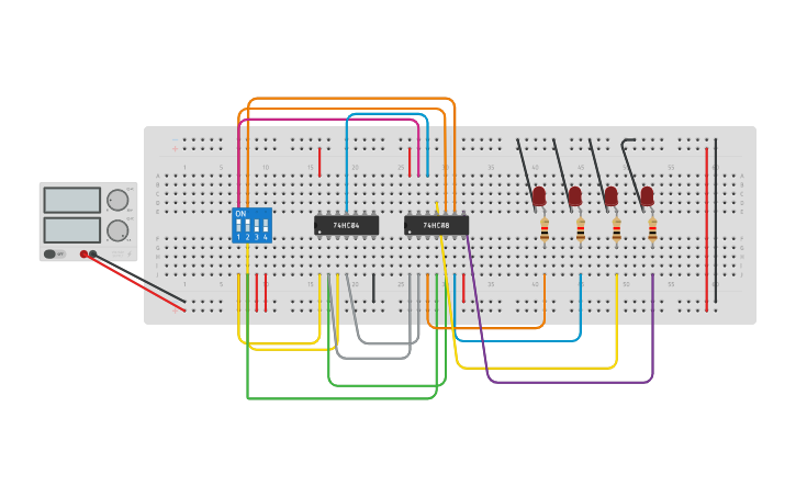 Circuit design DEMULTIPLEXER - Tinkercad