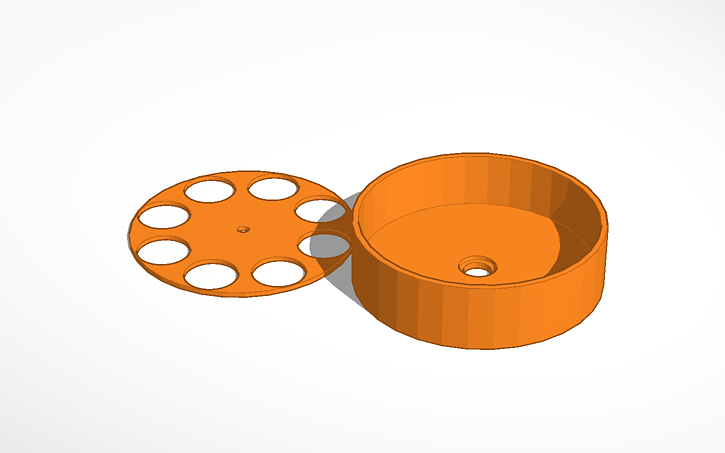 3D design coin hopper - Tinkercad
