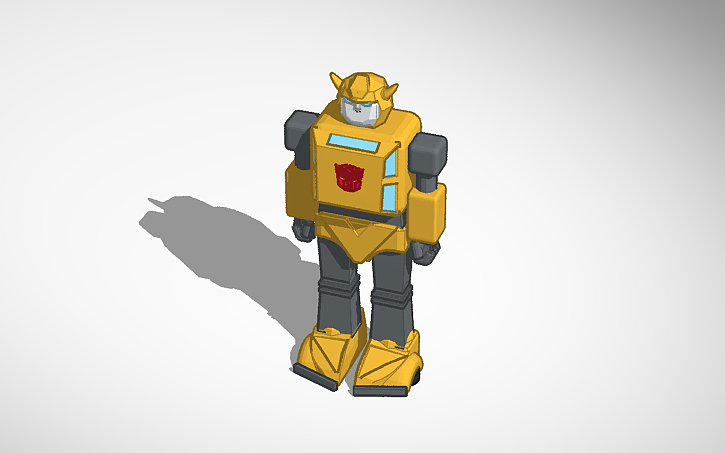 3D design Bumblebee ragdoll - Tinkercad