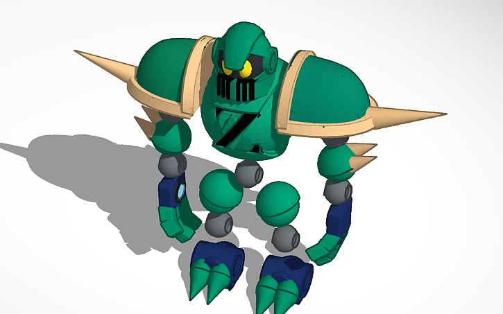 3D design god Z as vectorman FNF D-Side - Tinkercad