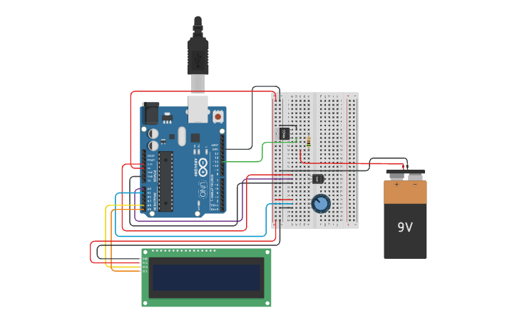 Circuit design Mouse Heating Pad (Potentiometer) - Tinkercad