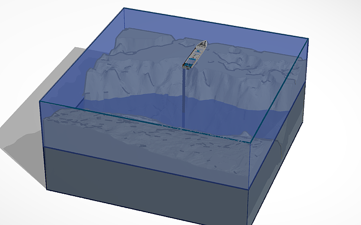 3D design Mariana trench - Tinkercad