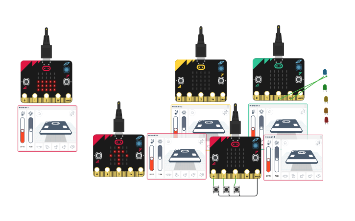 Circuit design Copy of Micro:bit Challenge - Tinkercad
