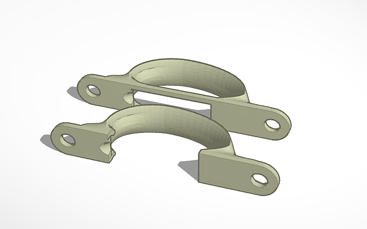 3D design trigger guard - Tinkercad