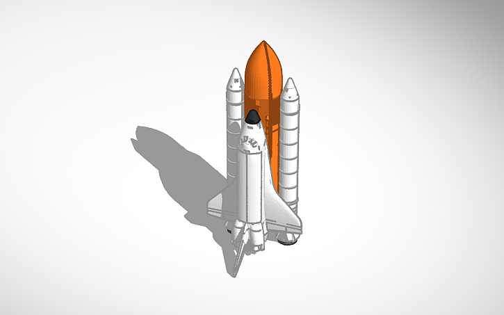 Autocad Shuttle Drawing 3D design Space Shuttle - Tinkercad
