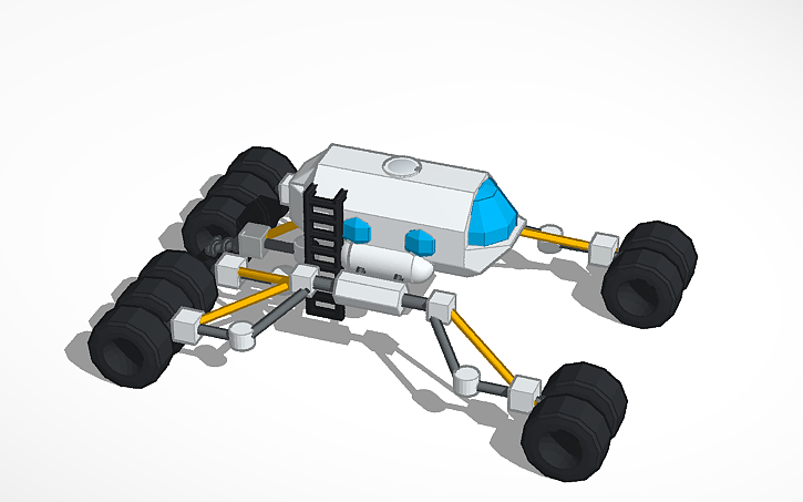 Cad Block Mars Rover 3D design Mars Rover - Tinkercad