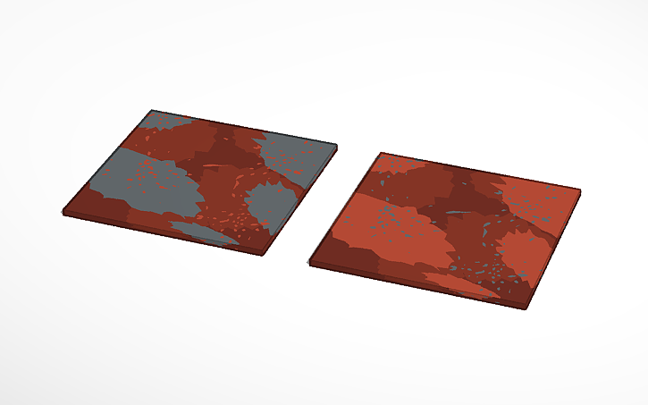 3D design A Rust Pattern/Mars Landscape - Tinkercad