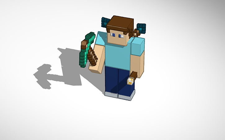 3D design Minecraft Steve - Tinkercad