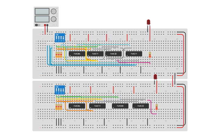 Circuit design Activity-October 19-DECODER and OR GATE - Tinkercad
