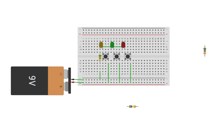 Circuit design Multiple Switches and LED in a Parallel Circuit - Tinkercad