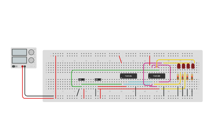 Circuit design Decoder - Tinkercad