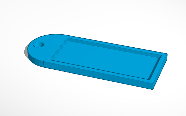 3D design Rounded Rectangle - Tinkercad