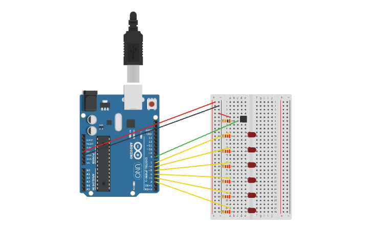 Circuit design Arduino Project 8 - Tinkercad