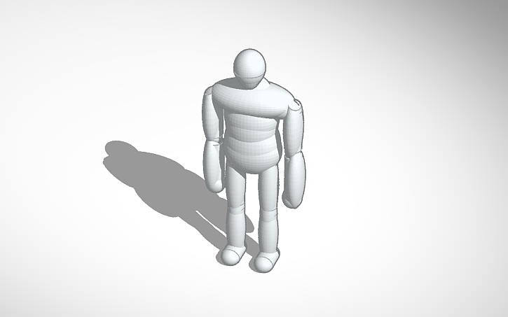 3D design Low- Poly Simple Character Model - Tinkercad