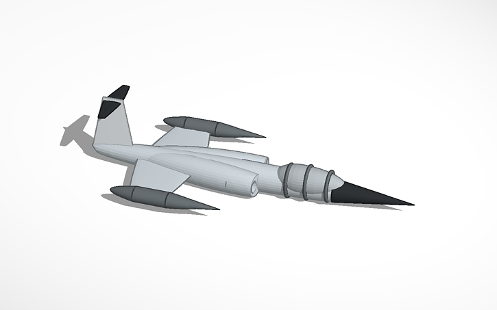 3D design Jet - Tinkercad