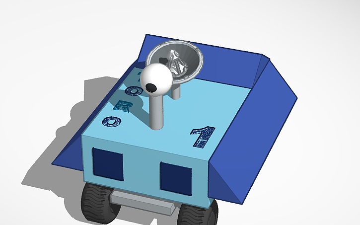 Simple Rover Tinkercad 3D design rover - Tinkercad