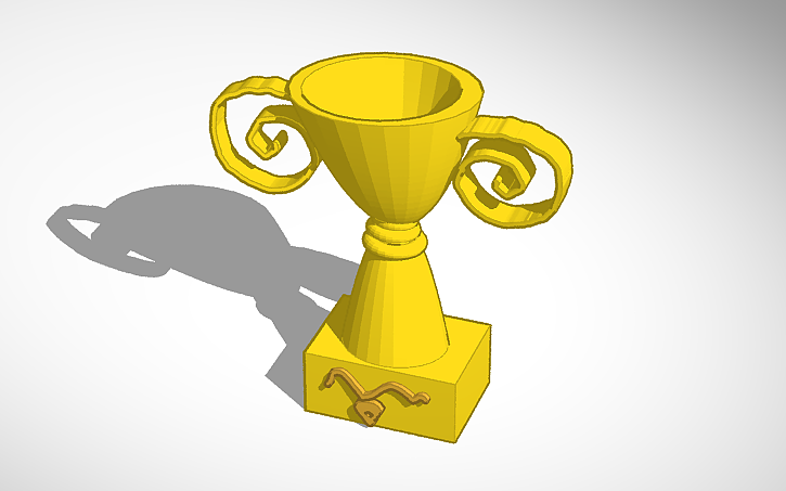 Openscad Trophy 3D design trophy - Tinkercad