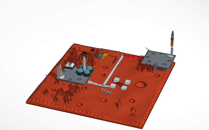 3D design mars colony - Tinkercad