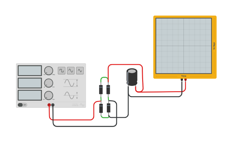 Circuit design Dioda Penyearah - Tinkercad