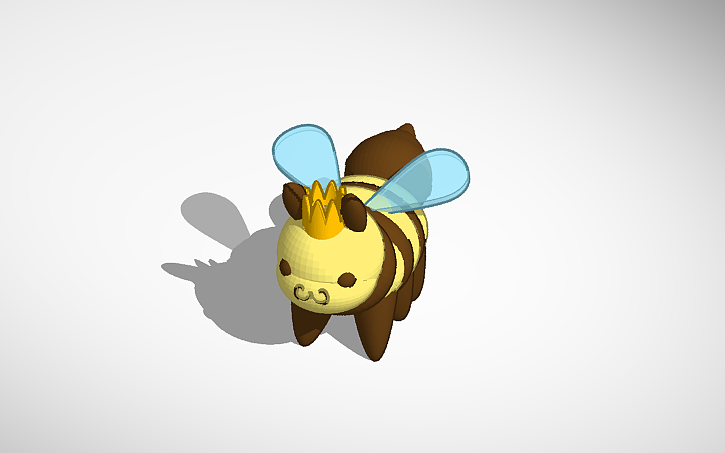 3D design Queen Bee - Tinkercad